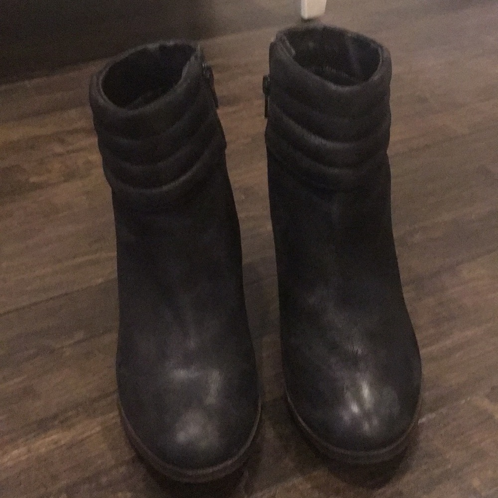 Black ankle boots